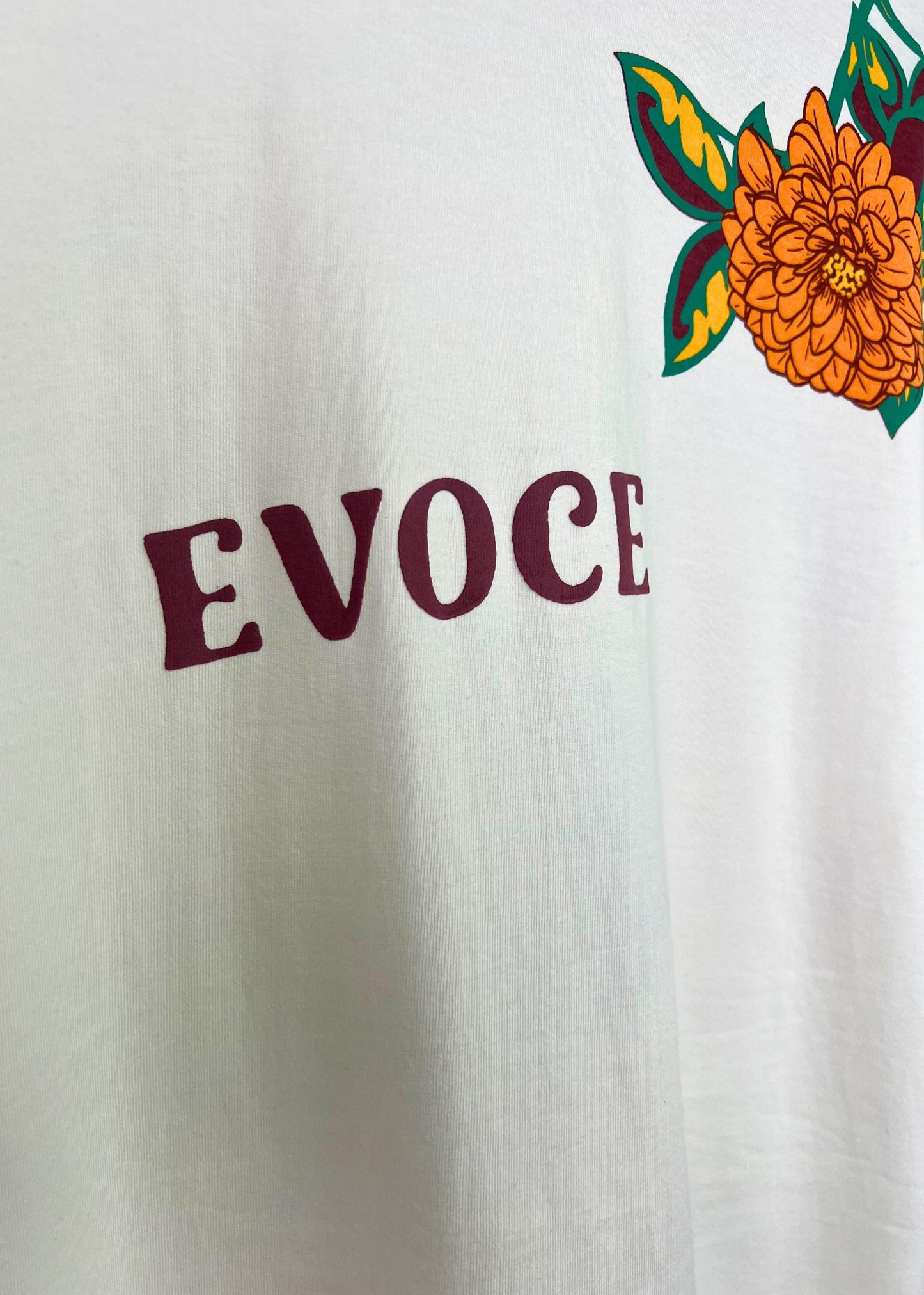 Golden Bloom Tee - White
