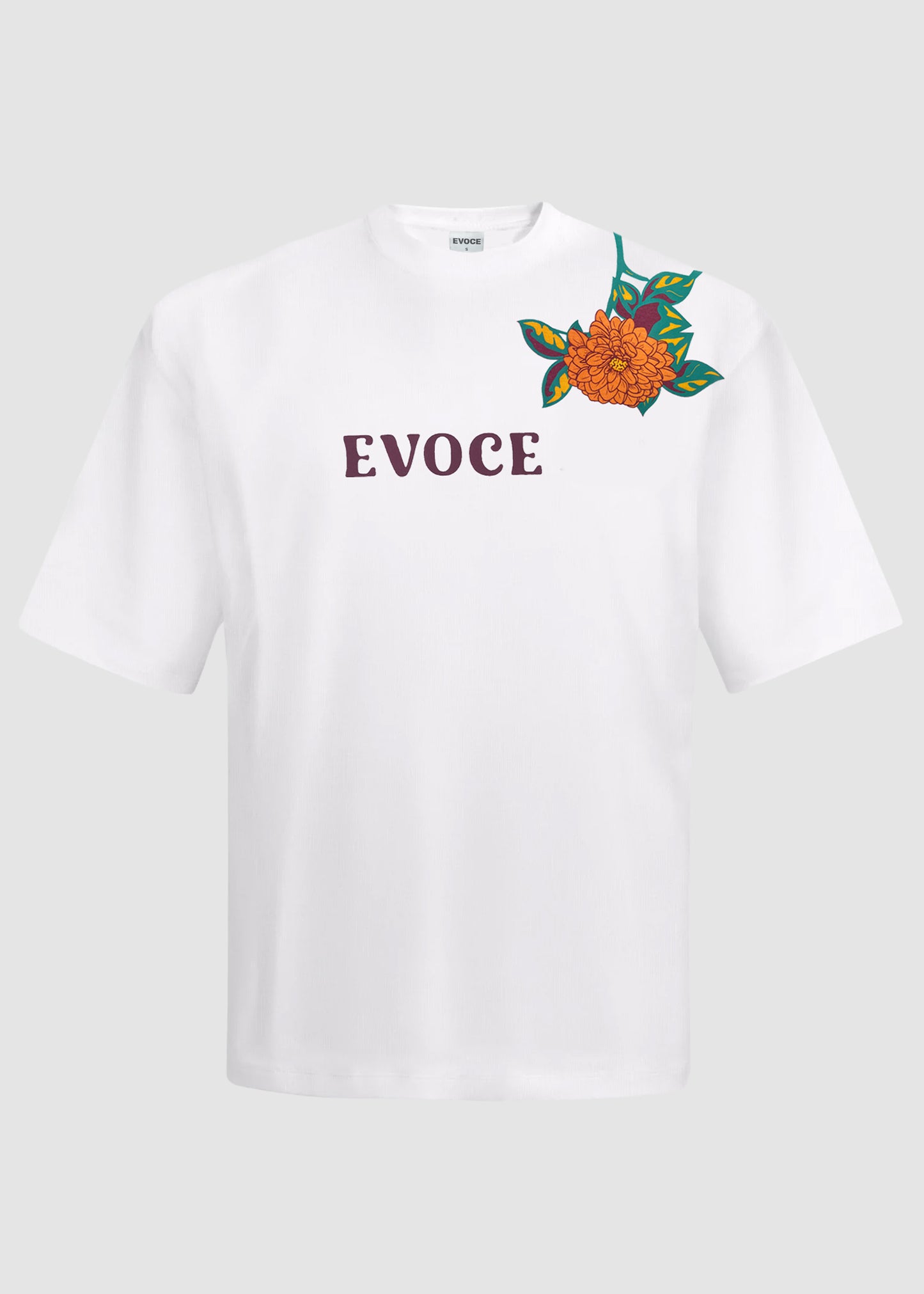 Golden Bloom Tee - White