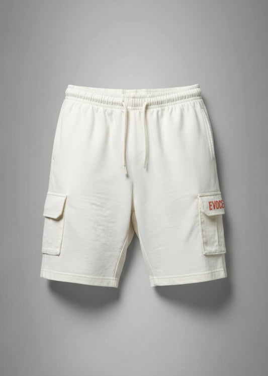 CARGO SHORTS - WHITE