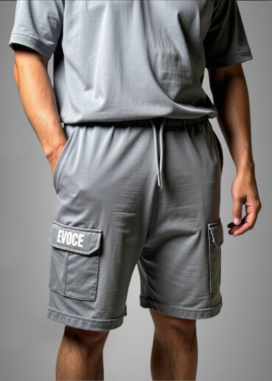 CARGO SHORTS - GREY