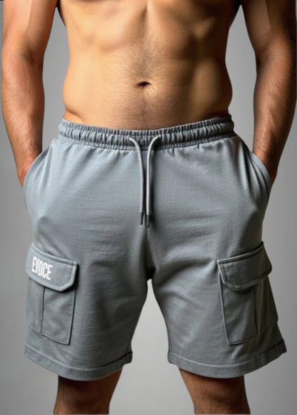 CARGO SHORTS - GREY