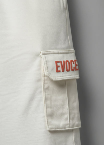 CARGO SHORTS - WHITE