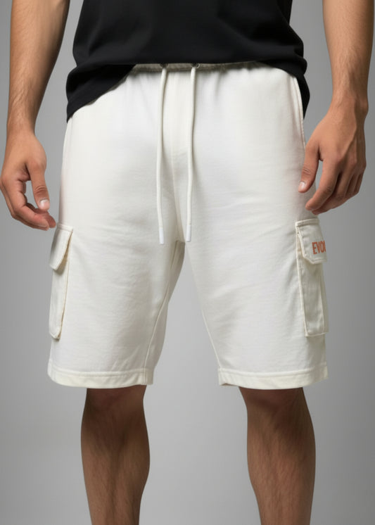 CARGO SHORTS - WHITE