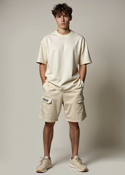 CARGO SHORTS - BEIGE