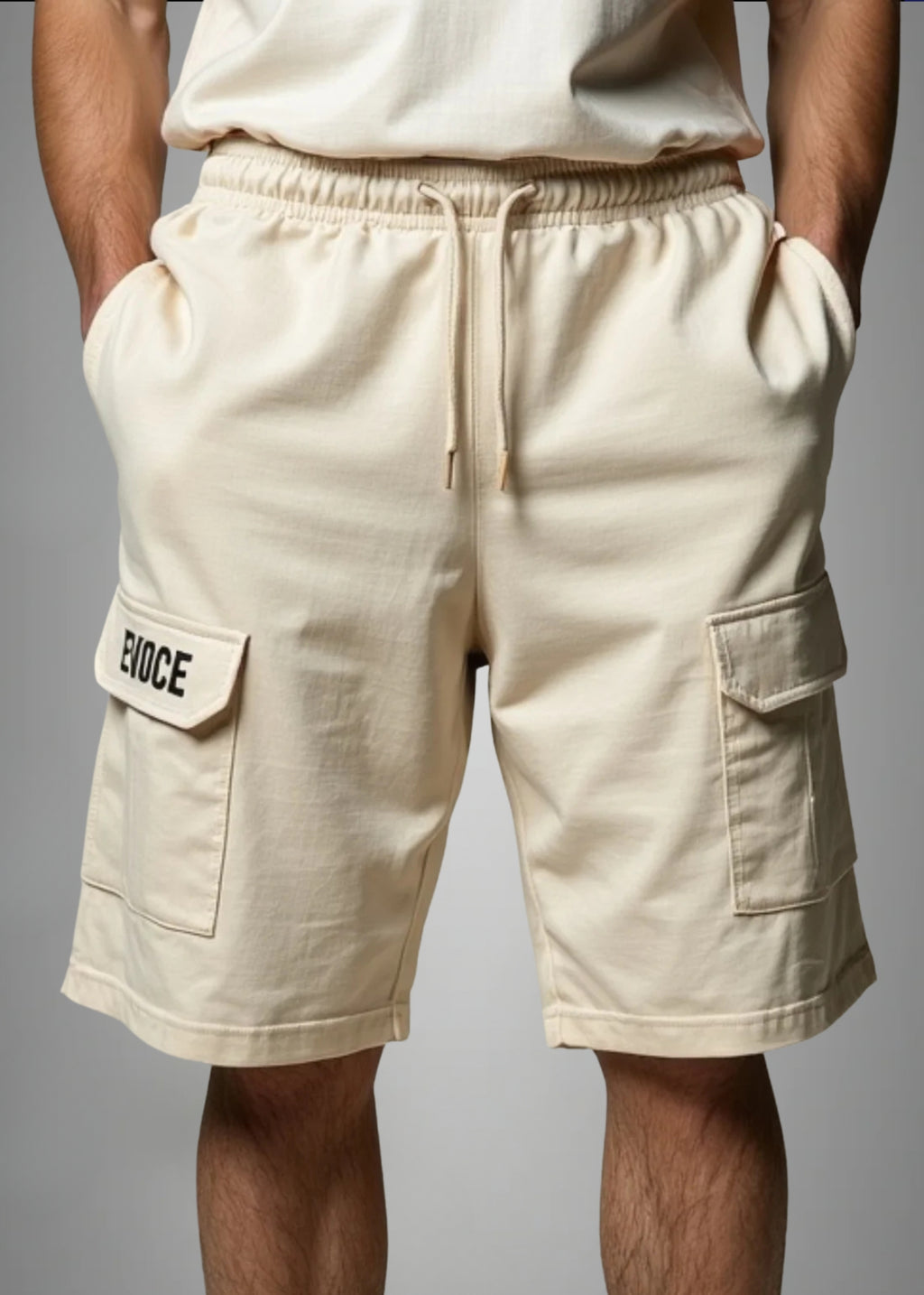 CARGO SHORTS - BEIGE