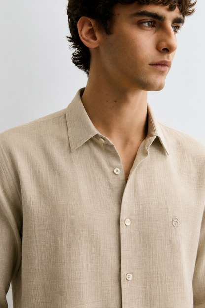 Cotton Linen: Sandstone