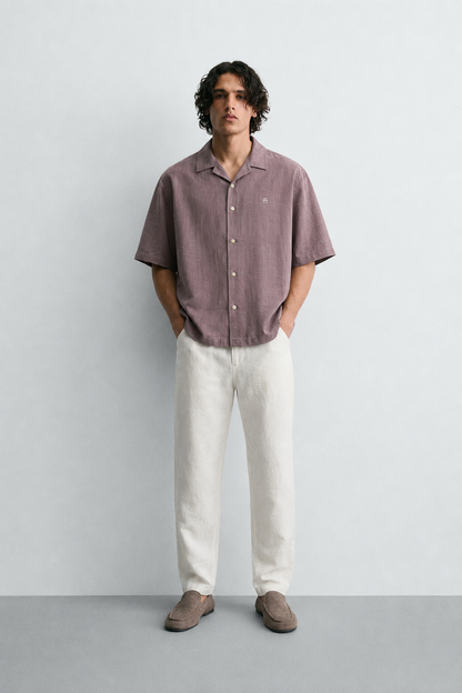 Cotton Linen: Dust Rose
