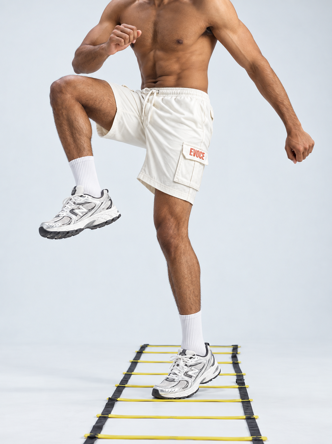 CARGO SHORTS - WHITE