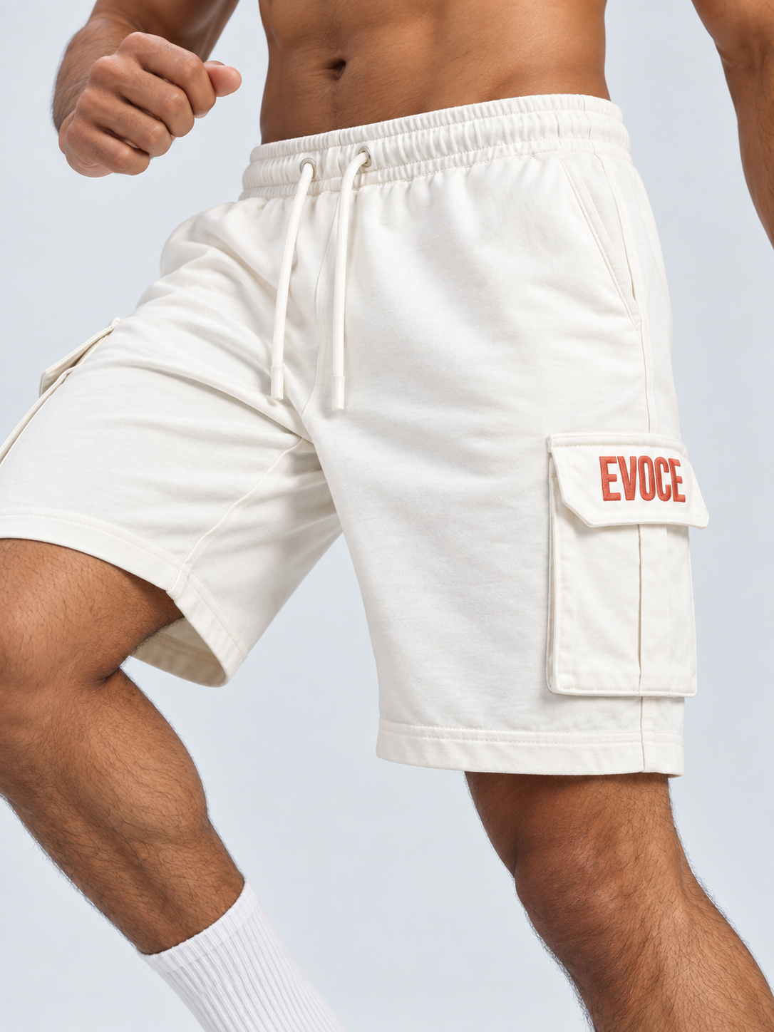 CARGO SHORTS - WHITE