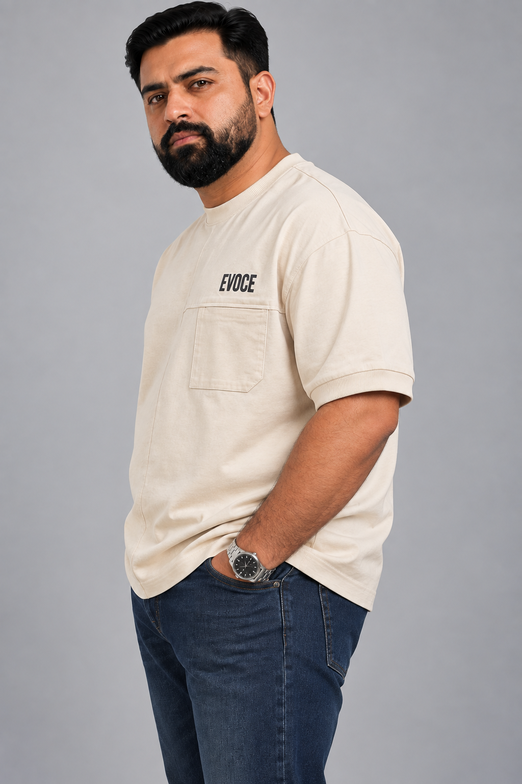 Plus Fit T-shirt - Beige
