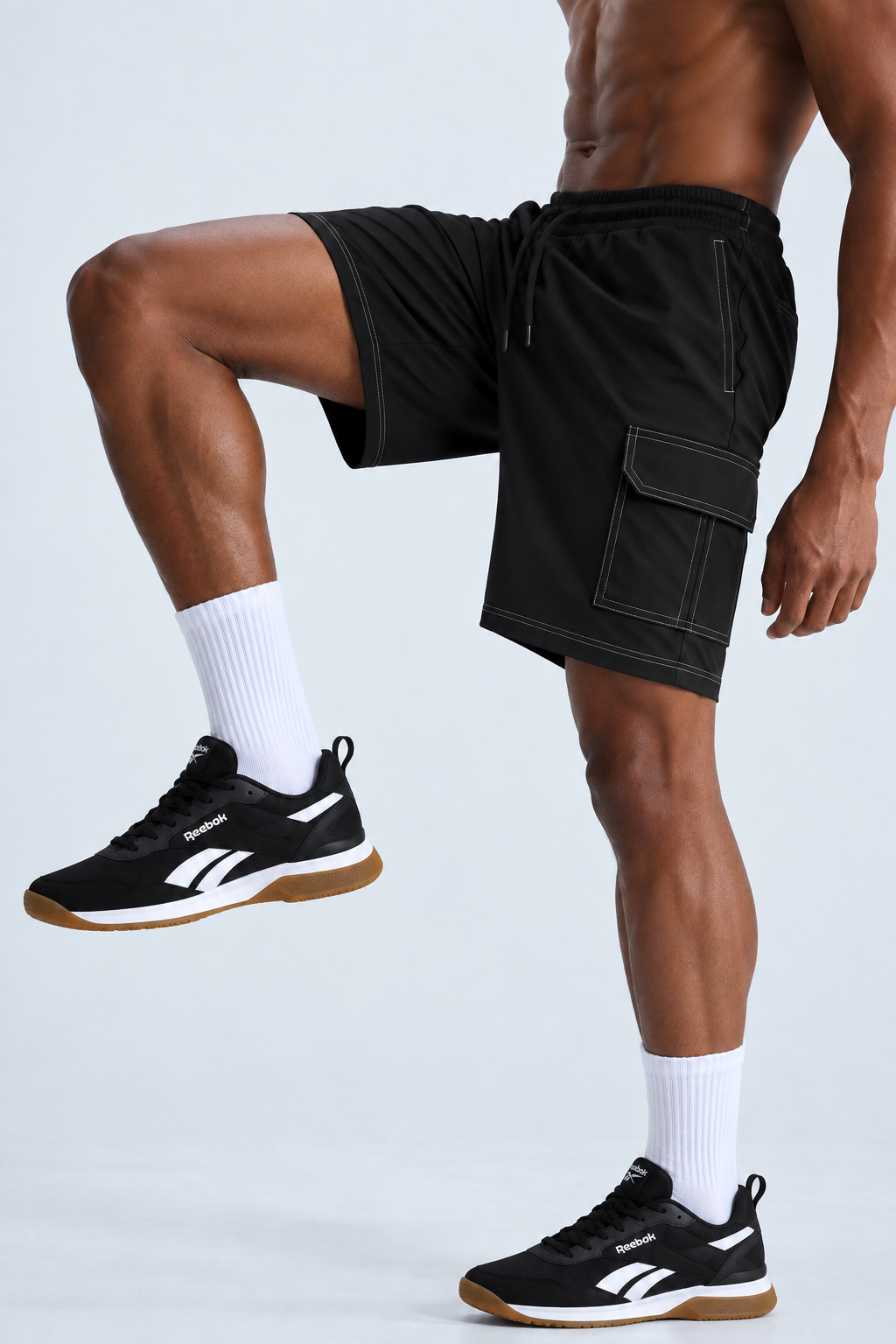 CARGO SHORTS - BLACK
