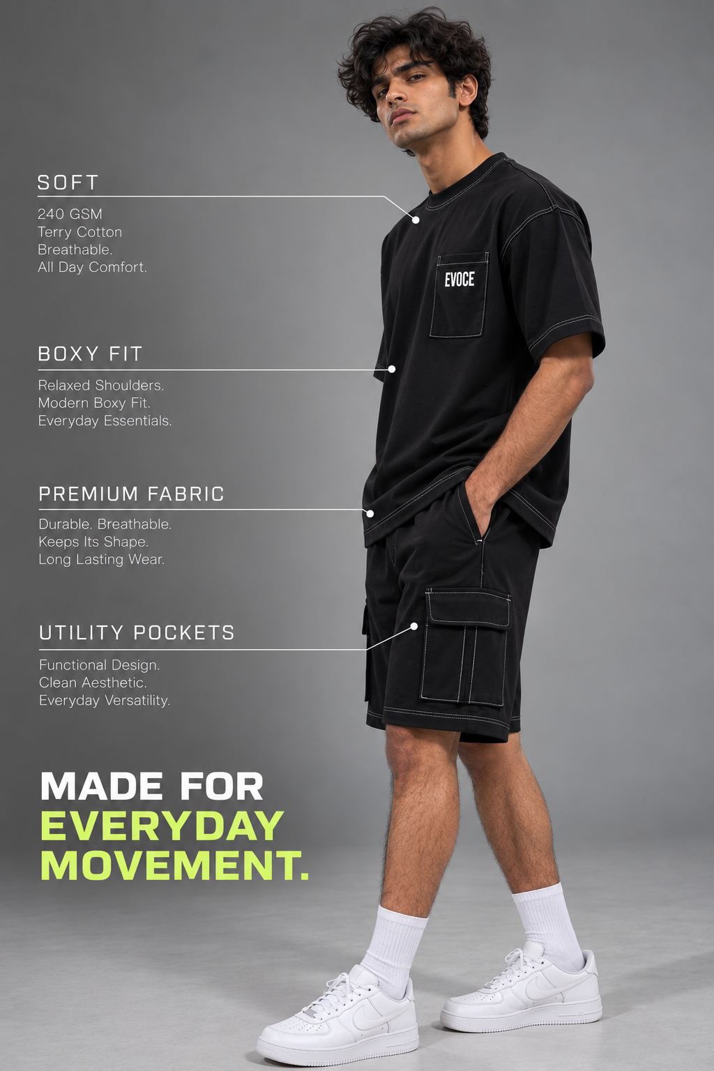 Black core Co-ord Set