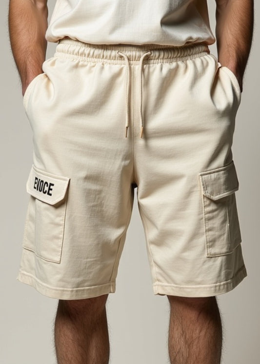 Sand Beige Cargo Shorts