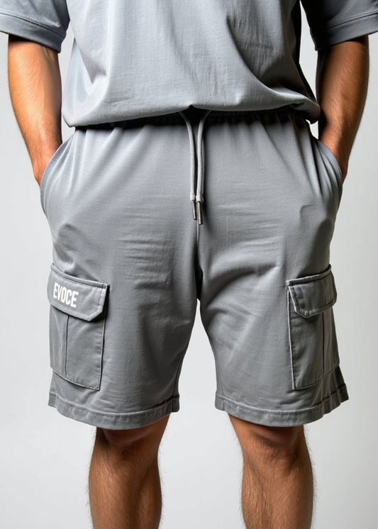 Regent Grey Cargo Shorts