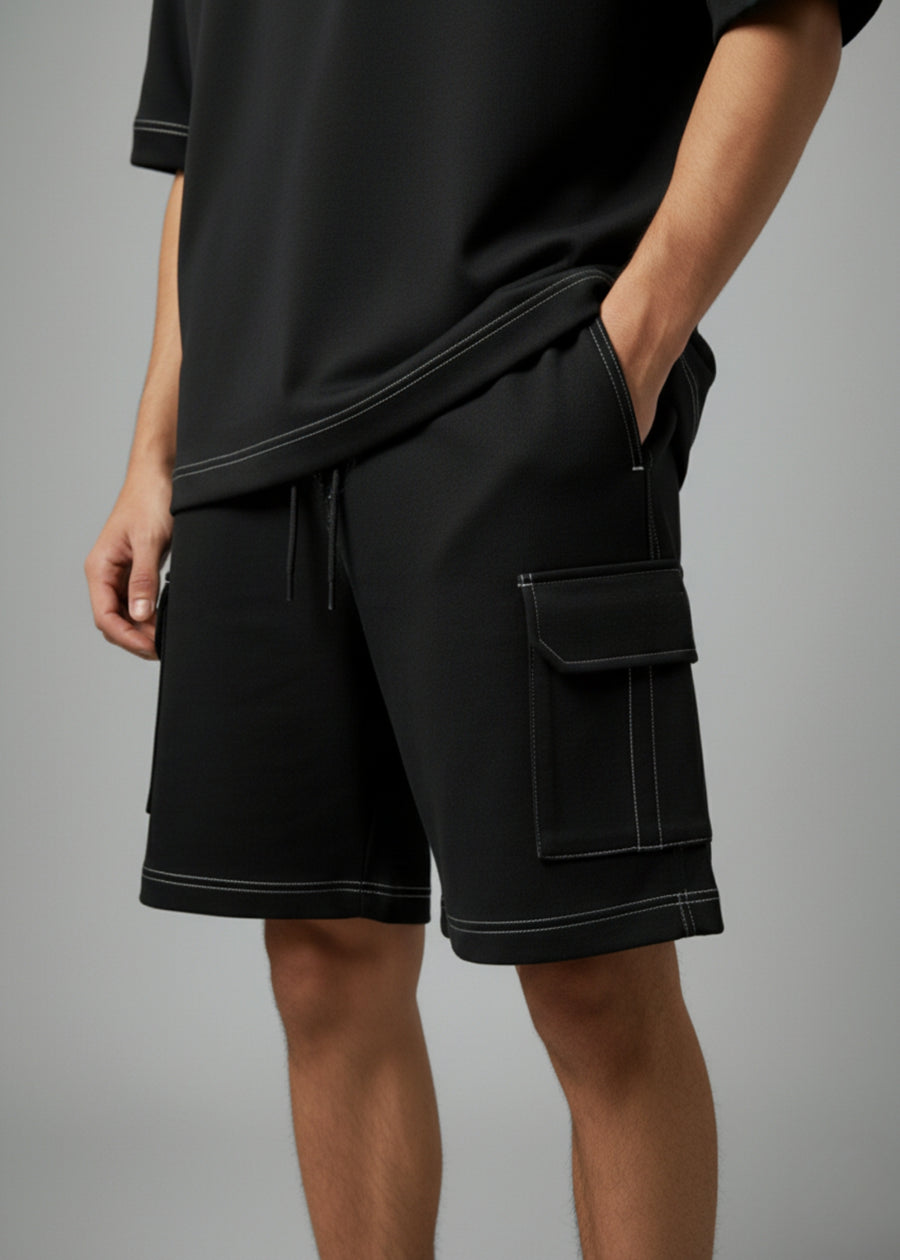 CARGO SHORTS - BLACK